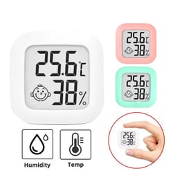 digital lcd thermometer hygrometer – mini indoor temperature & humidity monitor for home