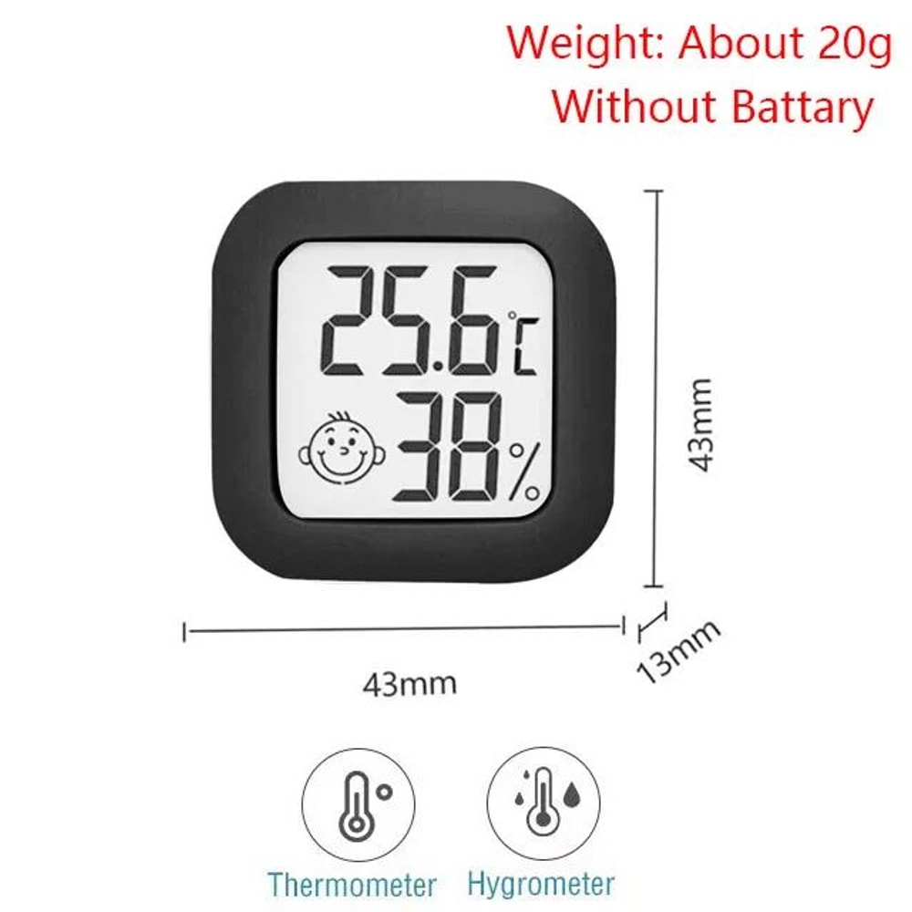Digital LCD Thermometer Hygrometer Mini Indoor Temperature Humidity Monitor For Home 3