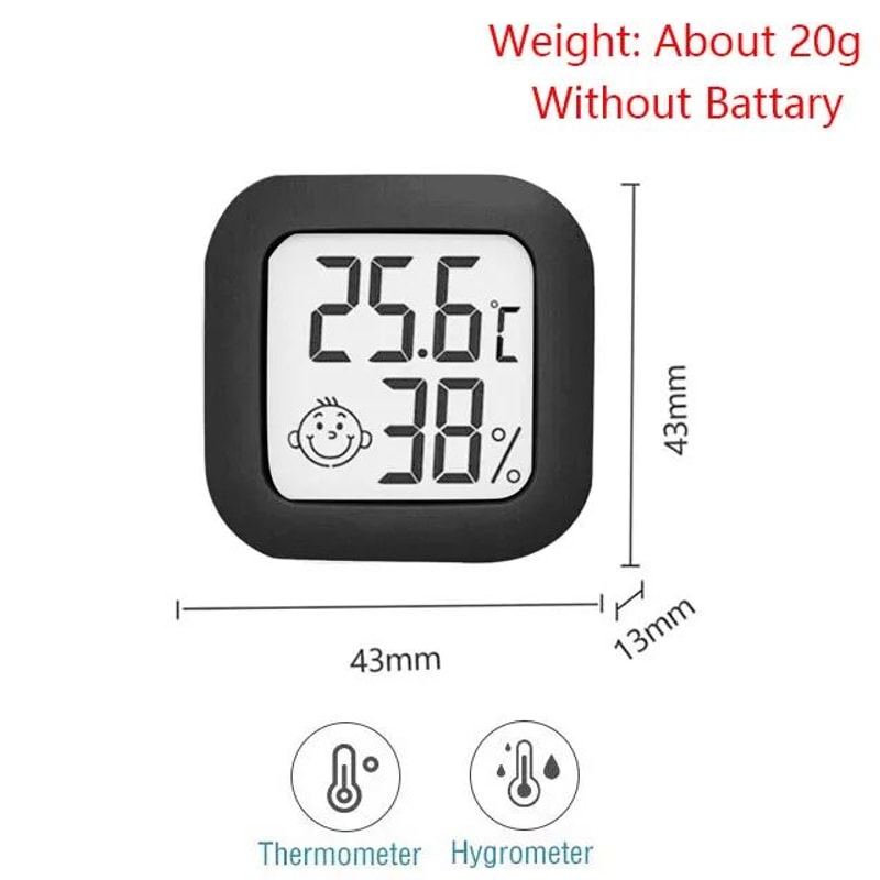 Digital LCD Thermometer Hygrometer Mini Indoor Temperature Humidity Monitor For Home 3