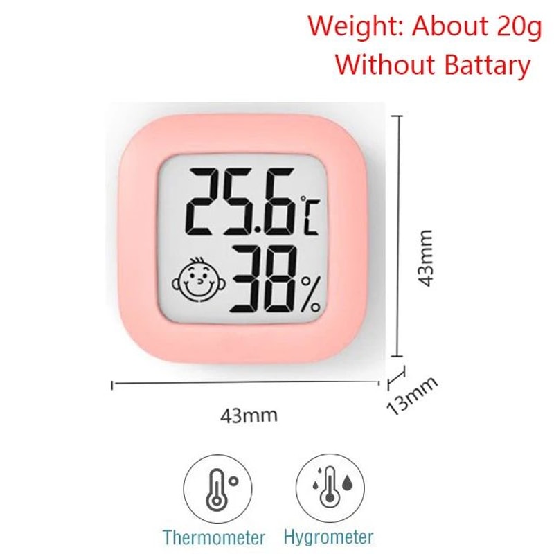 Digital LCD Thermometer Hygrometer Mini Indoor Temperature Humidity Monitor For Home 4
