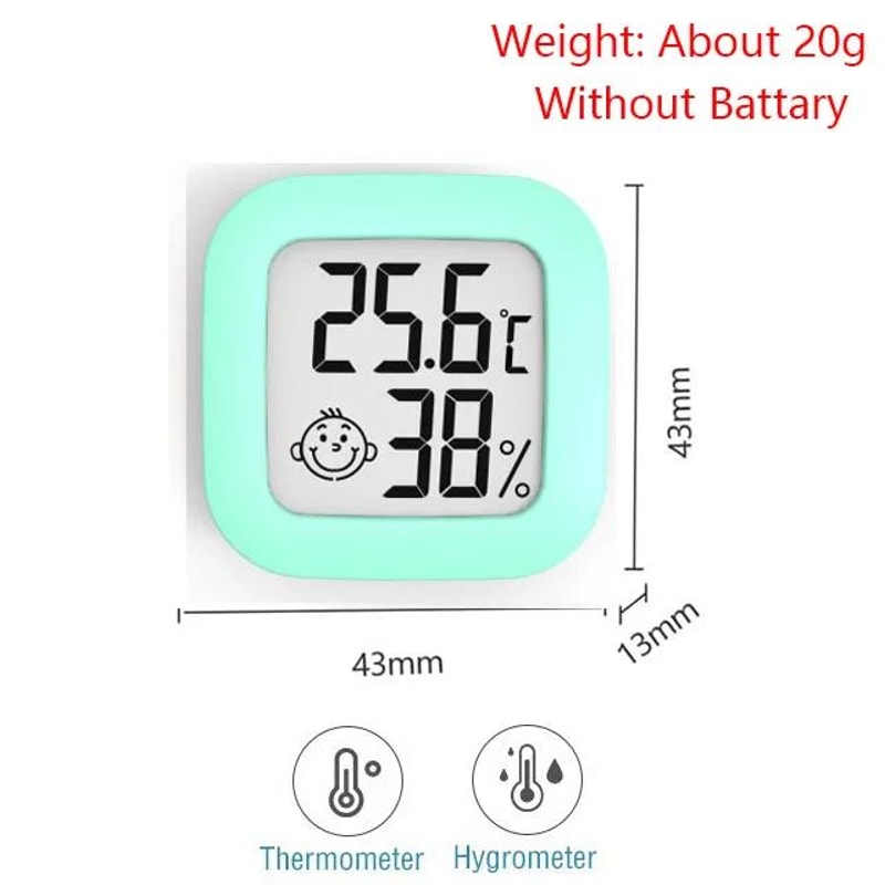 Digital LCD Thermometer Hygrometer Mini Indoor Temperature Humidity Monitor For Home 6