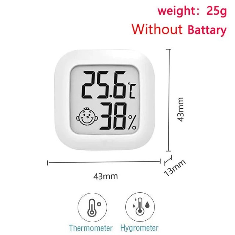 Digital LCD Thermometer Hygrometer Mini Indoor Temperature Humidity Monitor For Home 8