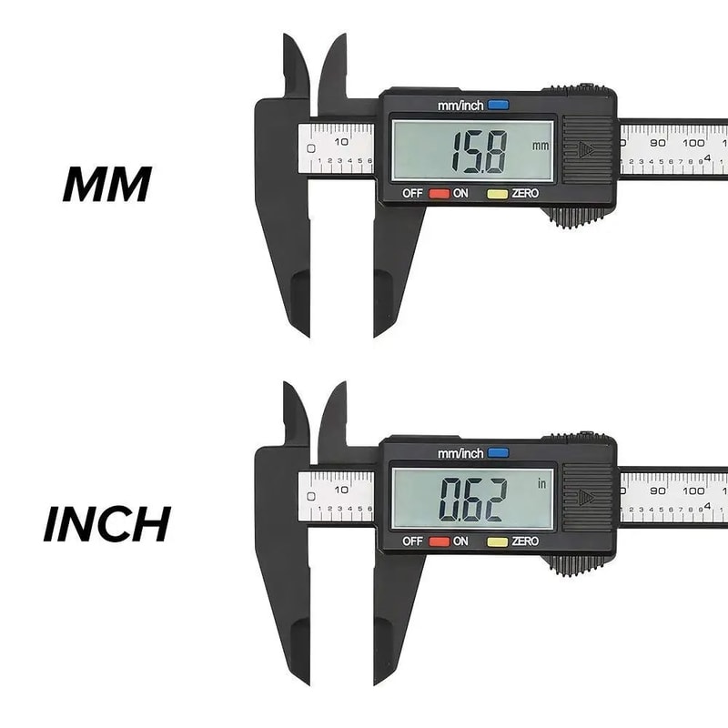 Digital Vernier Caliper 100mm 150mm Carbon Fiber Electronic Measuring Tool 2