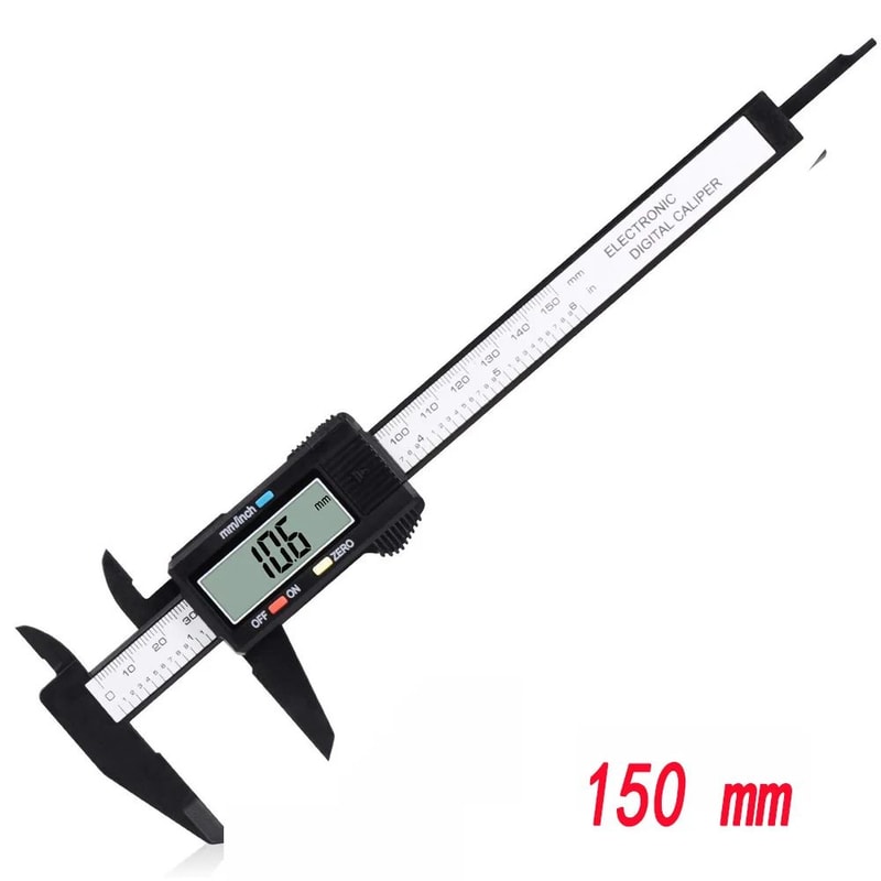Digital Vernier Caliper 100mm 150mm Carbon Fiber Electronic Measuring Tool 6