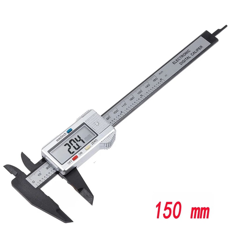 Digital Vernier Caliper 100mm 150mm Carbon Fiber Electronic Measuring Tool 7