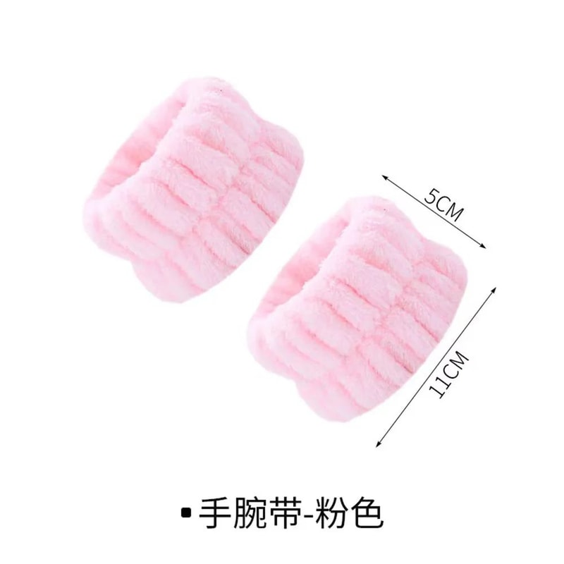 Reusable Spa Wrist Washbands Soft Microfiber Wristbands For Face Washing Sports 3