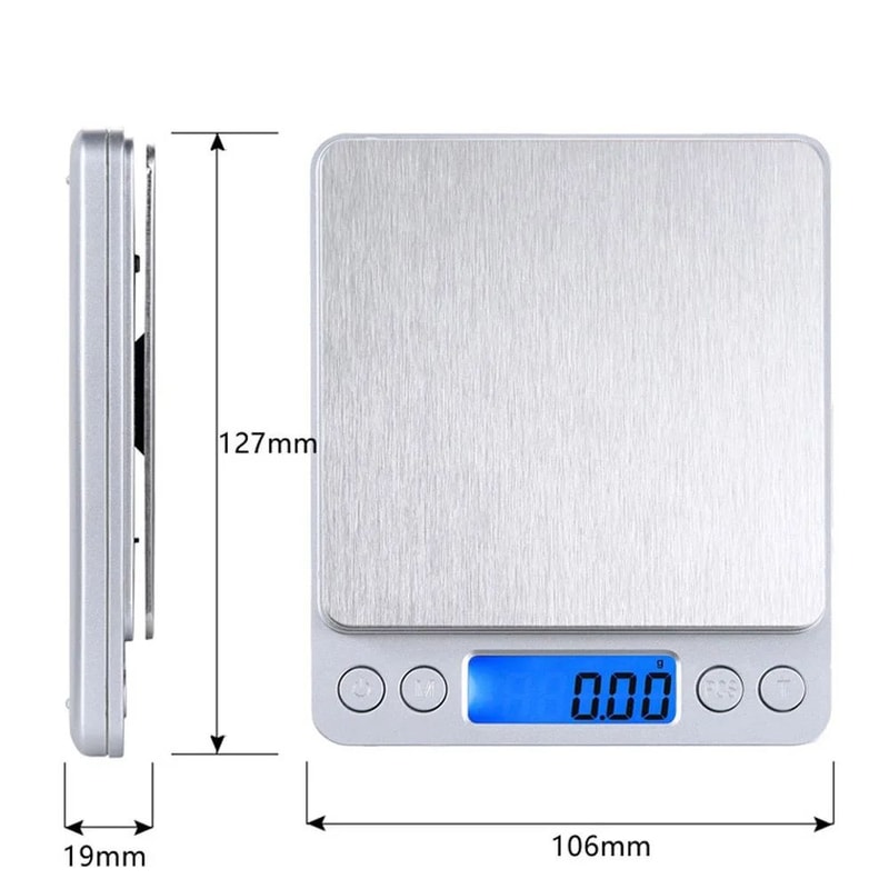 Mini Digital Pocket Scale 1000g Precision Jewelry Kitchen Gram Scale 1