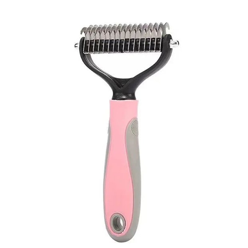 Professional Pet Deshedding Brush Dog Cat Hair Remover Comb For Shedding And Knots 4