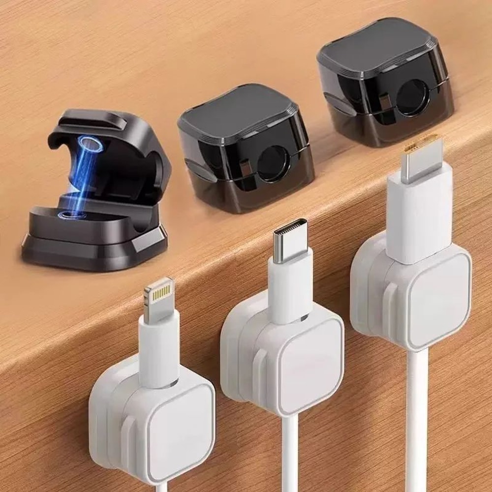 Magnetic Cable Clips Set 6Pack Adjustable Cable Organizer For Desk Home 0