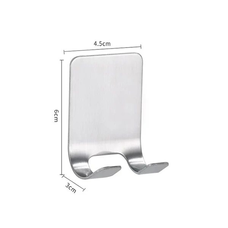 Stainless Steel Razor Holder PunchFree Wall Mounted Shaver Storage Rack 8