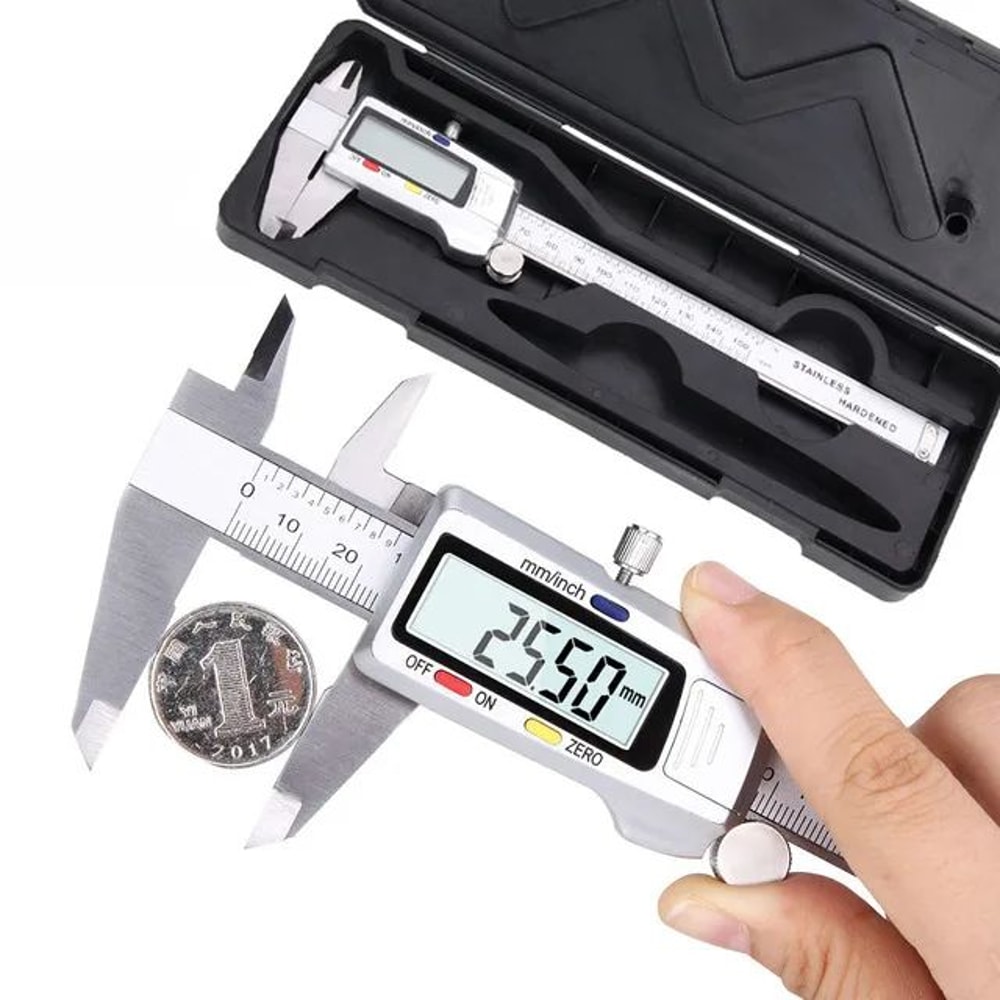 150mm Stainless Steel Digital Caliper Precision Vernier Measuring Tool With LCD Display 0