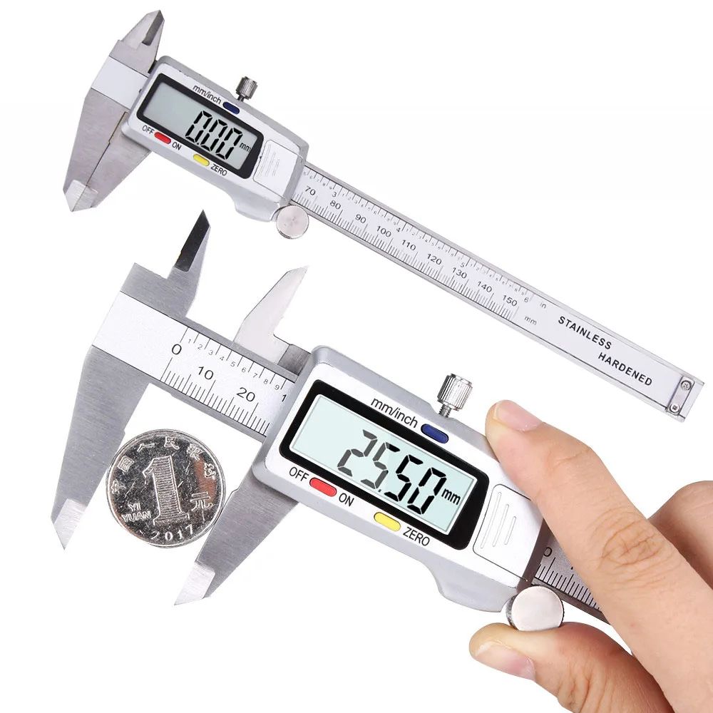 150mm Stainless Steel Digital Caliper Precision Vernier Measuring Tool With LCD Display 7