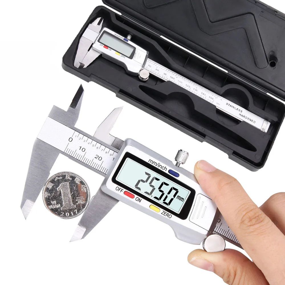 150mm Stainless Steel Digital Caliper Precision Vernier Measuring Tool With LCD Display 8