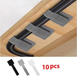 reusable cable ties with adhesive – adjustable cord organizer straps for desk & home
