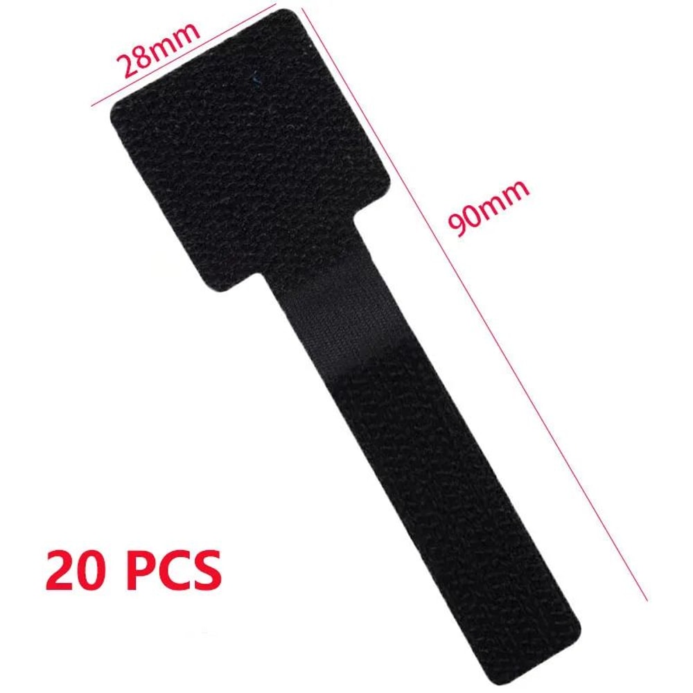 Reusable Cable Ties With Adhesive Adjustable Cord Organizer Straps For Desk Home 6