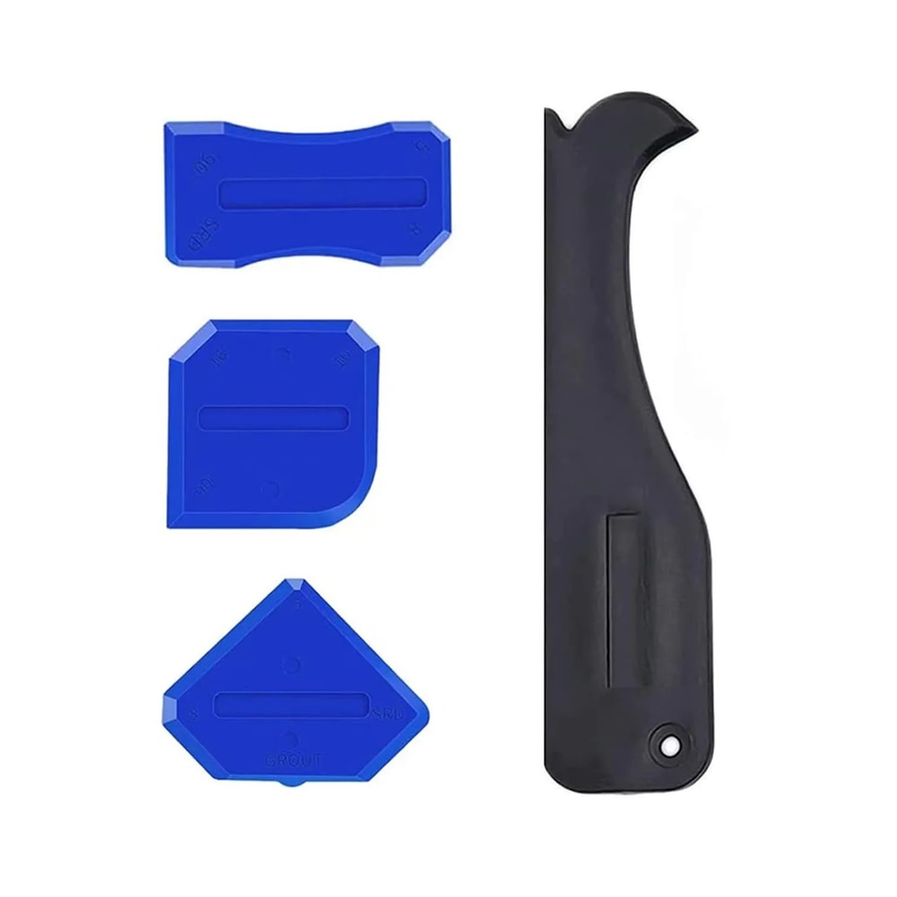 5in1 Caulking Tool Kit Silicone Scraper Glue Remover Grout Finishing Tool 5