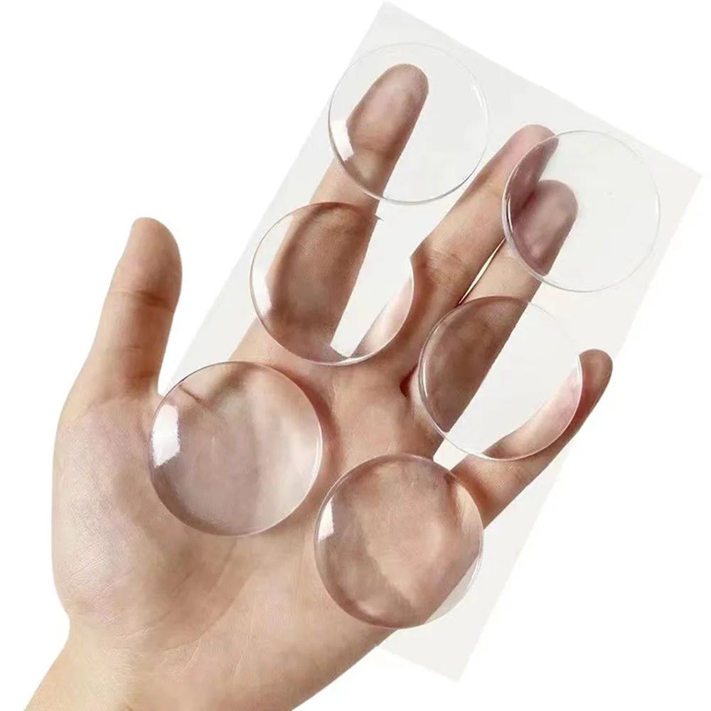 Transparent Silicone Door Stopper Bumpers SelfAdhesive Wall Door Handle Protectors 6