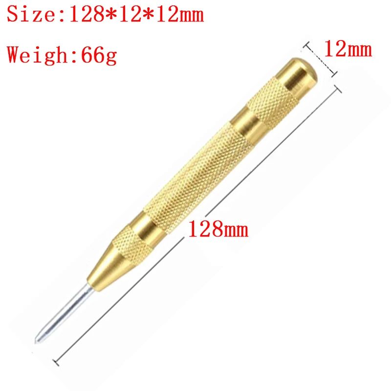Precision HSS Automatic Center Punch Tool HeavyDuty SpringLoaded Marking Punch For Metal Wood Gla 7