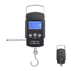 110lb digital fishing hanging scale with backlit lcd and measuring tape – portable electronic fish weight scale