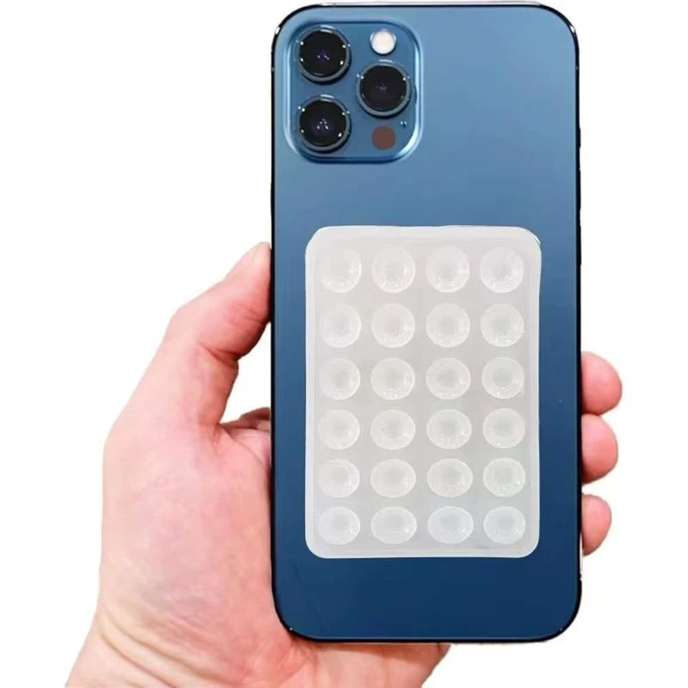 Multifunction Silicone Suction Cup Phone Holder Case AntiSlip StickOn Mobile Mount 2