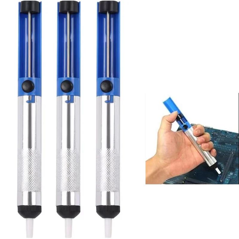 Aluminum Desoldering Pump Tool Precision Solder Sucker Pen For Clean Solder Removal 0