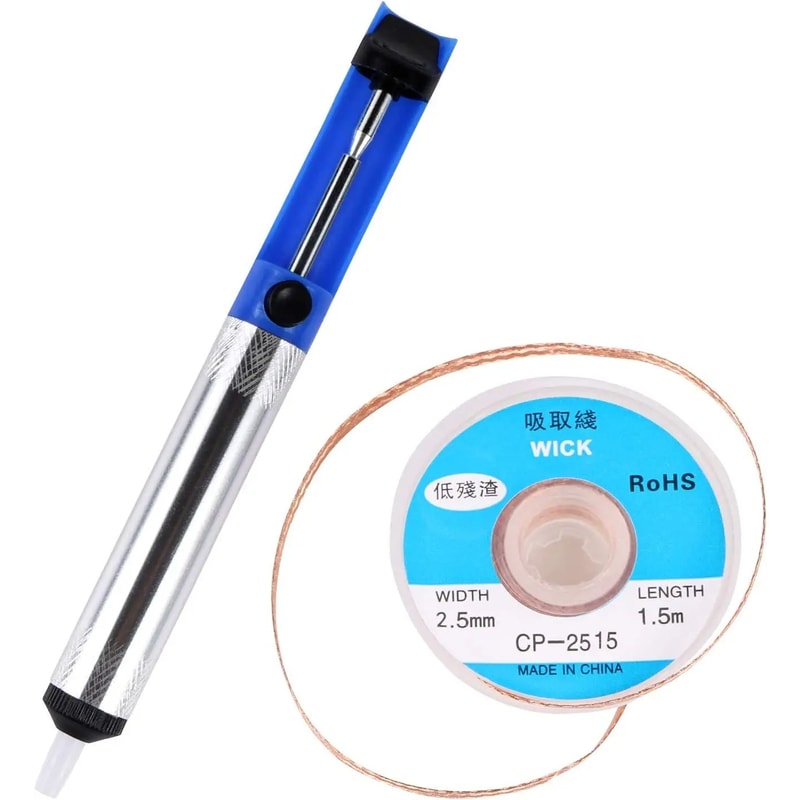 Aluminum Desoldering Pump Tool Precision Solder Sucker Pen For Clean Solder Removal 6