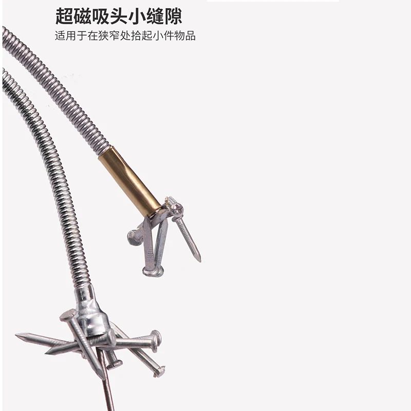 Foldable Magnetic Pickup Tool With Extendable Rod Handy Telescopic Magnet Stick For Tight Spaces 1