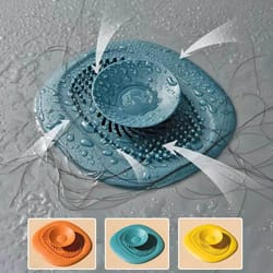 silicone anti-clog bathtub drain stopper – flexible hair catcher strainer for shower & sink