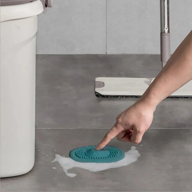 Silicone AntiClog Bathtub Drain Stopper Flexible Hair Catcher Strainer For Shower Sink 3