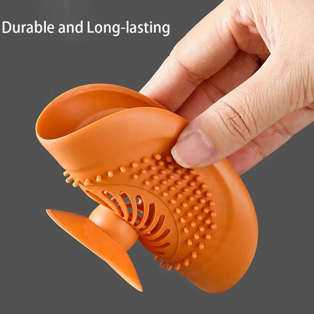 Silicone AntiClog Bathtub Drain Stopper Flexible Hair Catcher Strainer For Shower Sink 5