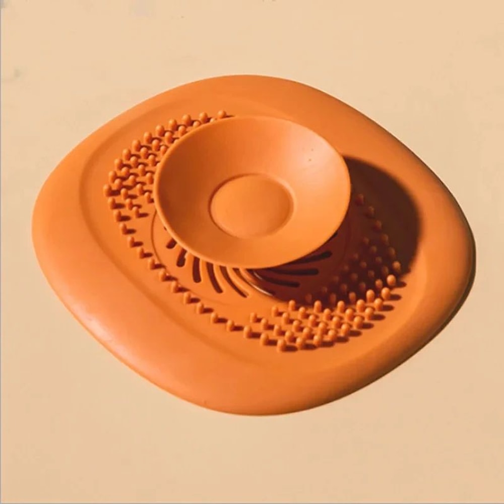 Silicone AntiClog Bathtub Drain Stopper Flexible Hair Catcher Strainer For Shower Sink 9