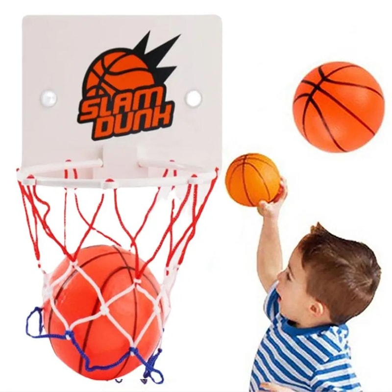 Premium Mini Indoor Basketball Hoop With Strong Suction Cup Basketball Hoop Mount Fun Kids Basketb 3