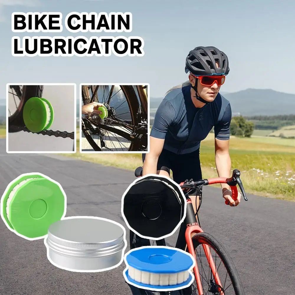 Compact Bicycle Chain Lubricator Cleaner Roller Easy Bike Chain Oiler For Smooth Quiet Rides 1