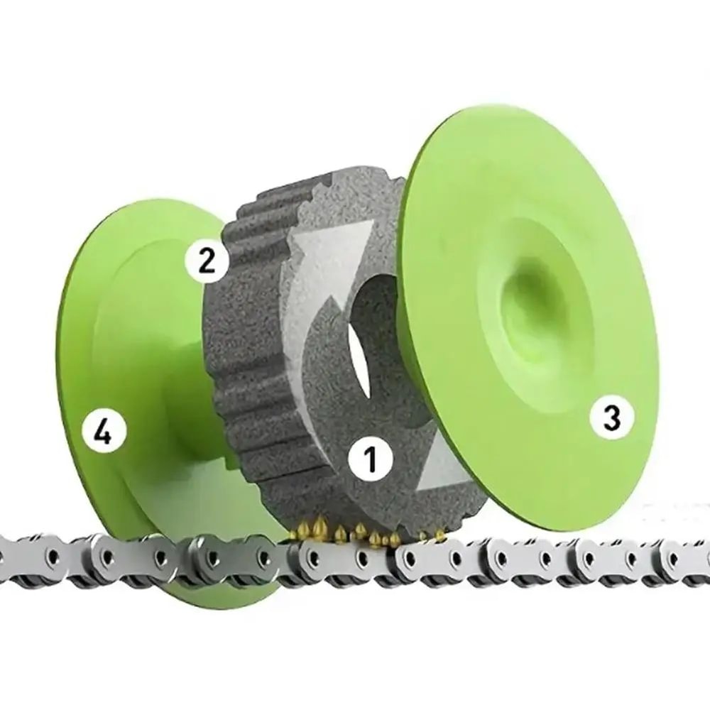 Compact Bicycle Chain Lubricator Cleaner Roller Easy Bike Chain Oiler For Smooth Quiet Rides 2