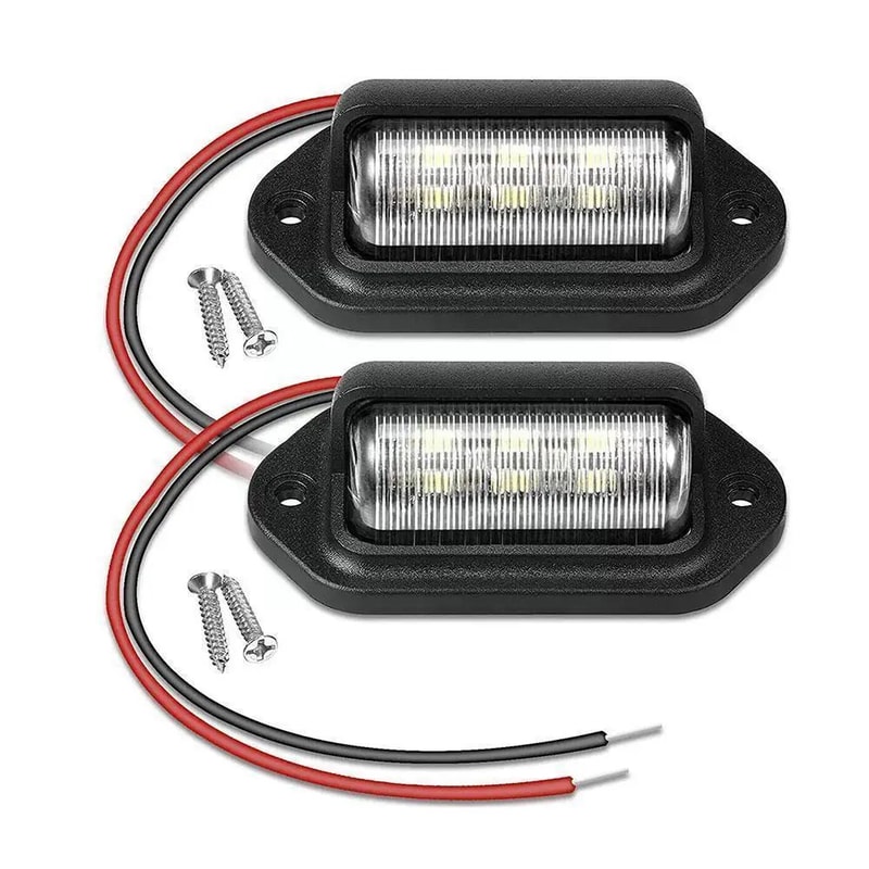 UltraBright LED License Plate Light Set 2PCS Durable Car License Plate Light For SUV Truck Traile 0