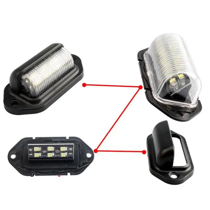 UltraBright LED License Plate Light Set 2PCS Durable Car License Plate Light For SUV Truck Traile 1