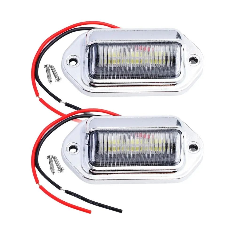 UltraBright LED License Plate Light Set 2PCS Durable Car License Plate Light For SUV Truck Traile 4