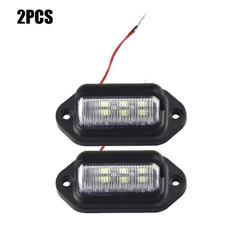 UltraBright LED License Plate Light Set 2PCS Durable Car License Plate Light For SUV Truck Traile 8
