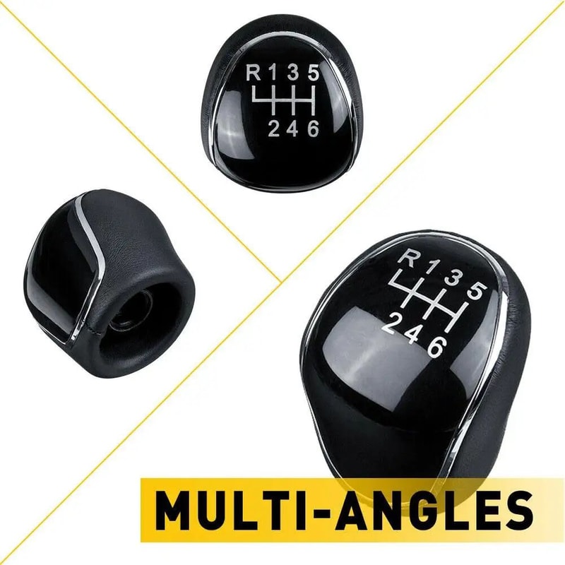 Premium Ford Gear Shift Knob Leather Manual Shifter Knob For Mondeo Focus CMax Kuga 56 Speed 1