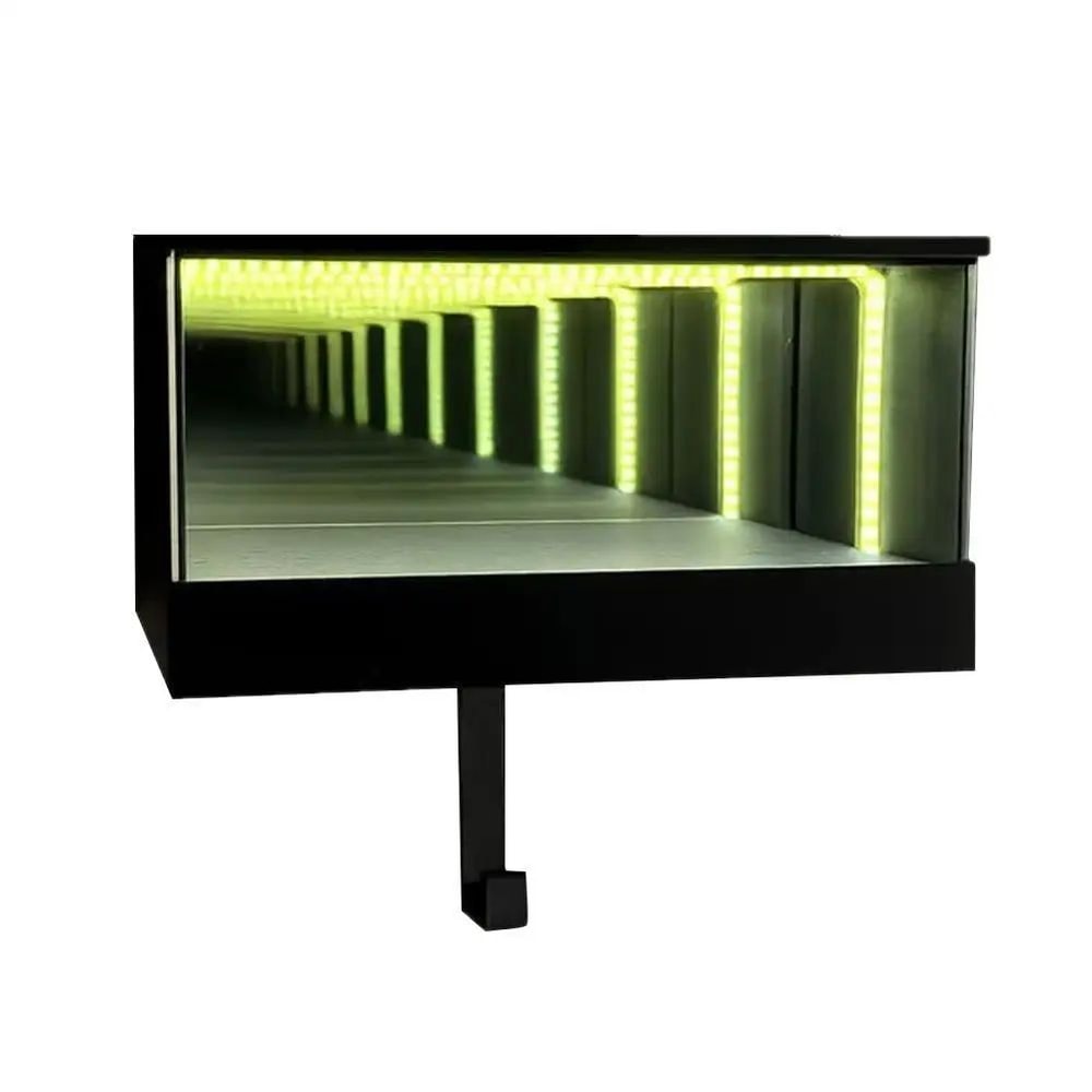 Infinity Glow Illuminated Key Holder Modern Garage Key Hook With Infinity Mirror Effect 5