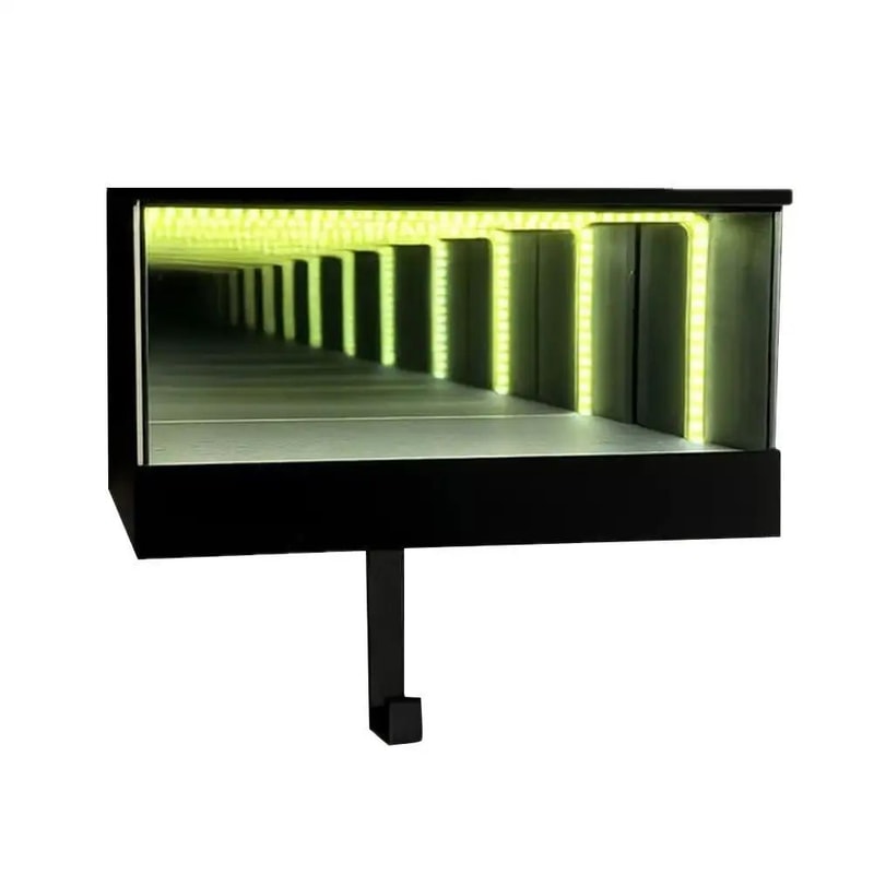 Infinity Glow Illuminated Key Holder Modern Garage Key Hook With Infinity Mirror Effect 5