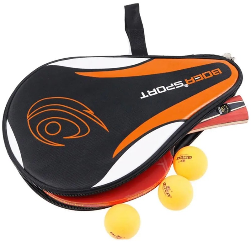 Protective Table Tennis Racket Case Lightweight Ping Pong Paddle Bag With Padded Oxford Fabric 1
