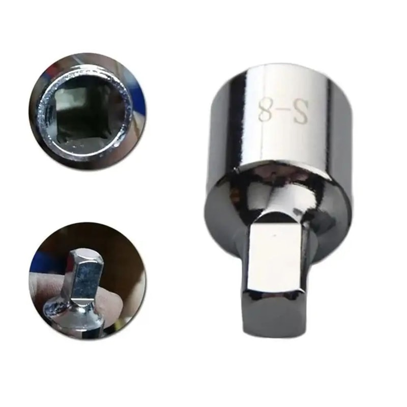Precision Oil Drain Plug Tool 8mm Square Oil Pan Drain Socket For Renault Peugeot 2
