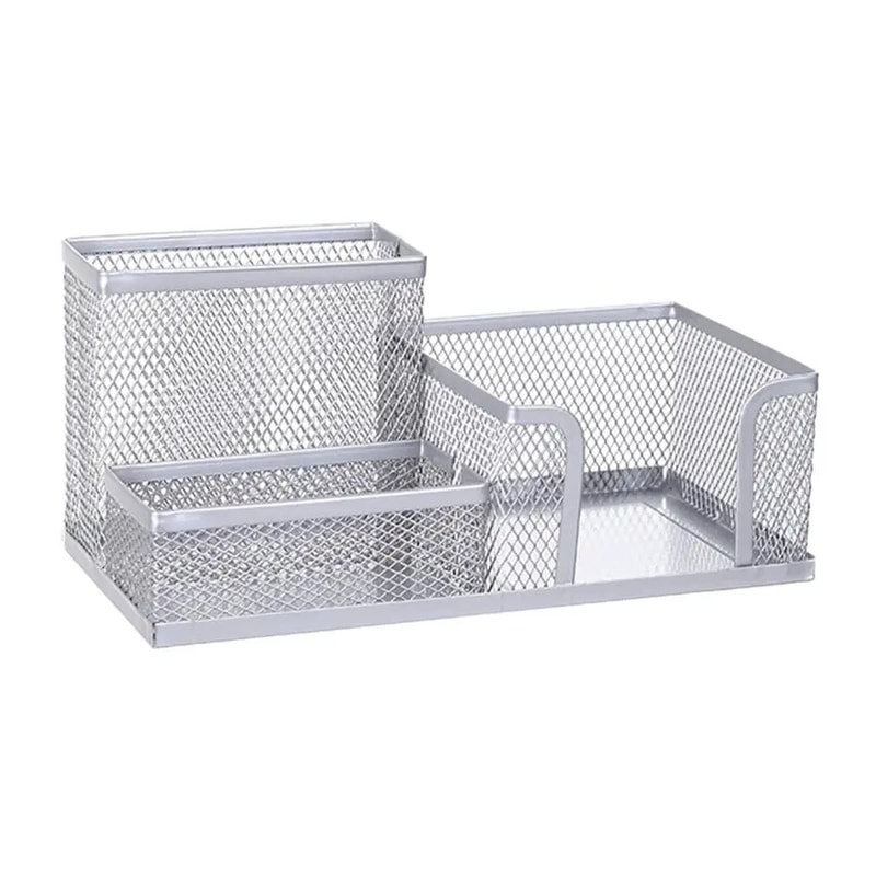 Modern Iron Metal Pen Holder MultiCompartment Desk Organizer For Clean Stylish Workspaces 6