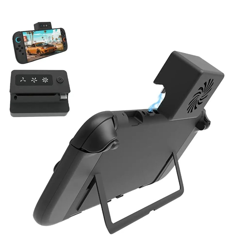 TurboFlow Switch 2 Cooling Fan Portable Gaming Console Cooling Fan With ThreeSpeed Control 1