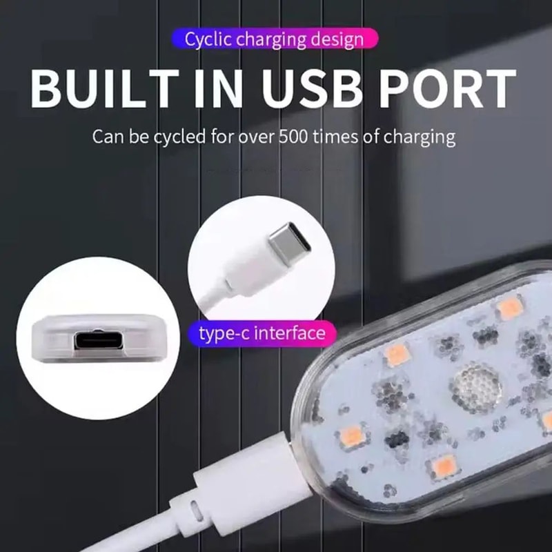 TouchGlow Car LED Reading Light USB Touch Sensitive Car Light With Ambient Emergency Modes 2