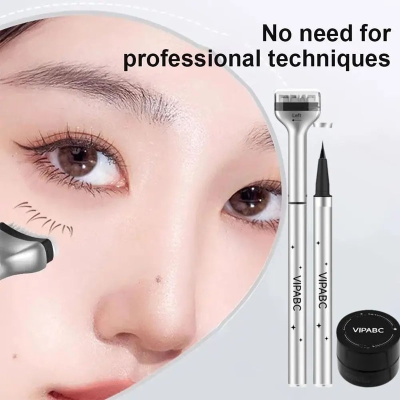 EasyLash Eyelash Stamp Tool Natural DIY Lower Lash Extension Silicone Applicator Set 1