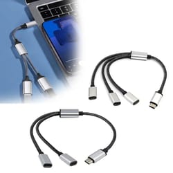 smartconnect usb c splitter - dual usb c hub adapter for phones & tablets