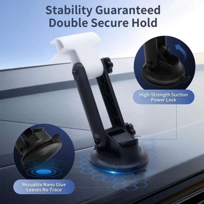 SecureDrive Starlink Mini Car Mount Adjustable Starlink Mini Bracket With Suction Cup Base 2