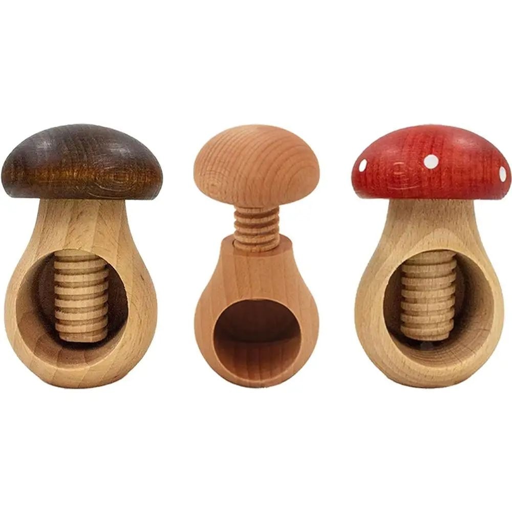 MushroomGrip Nutcracker Tool Adjustable Walnut Cracker For Easy Clean Shell Cracking 3